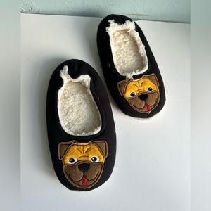 Women's Slipper Socks happy dog face pattern